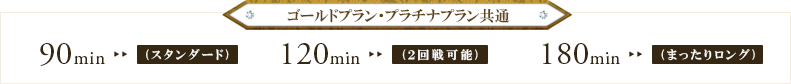 ゴールドプラン・プラチナプラン共通